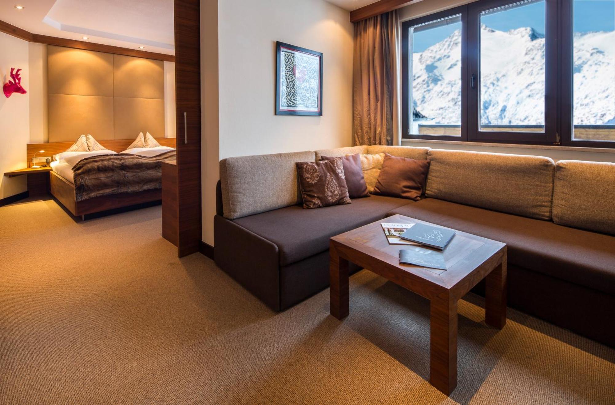 Hotel Bergwelt Обергургль Номер фото